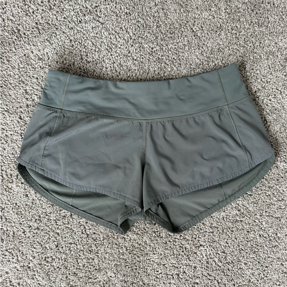 Green Lululemon Speed Up Short 2.5”